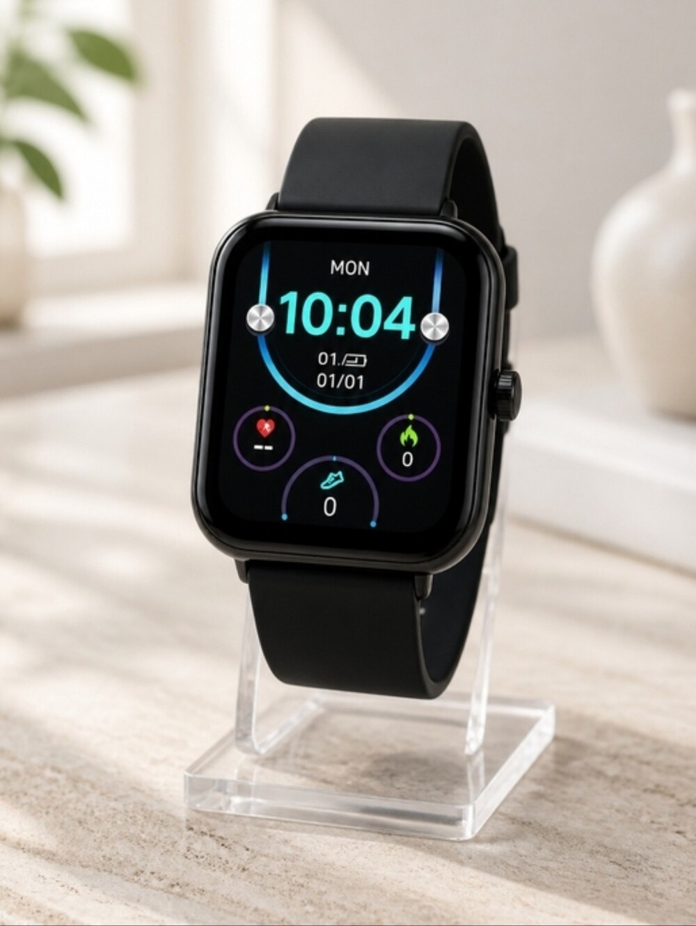 NIB ZL54C Smartwatch Bluetooth Call Fitness Tracker Waterproof Black - Picture 4 of 14